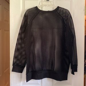 Black Milk Clothing SAMPLE long sleeve net top.